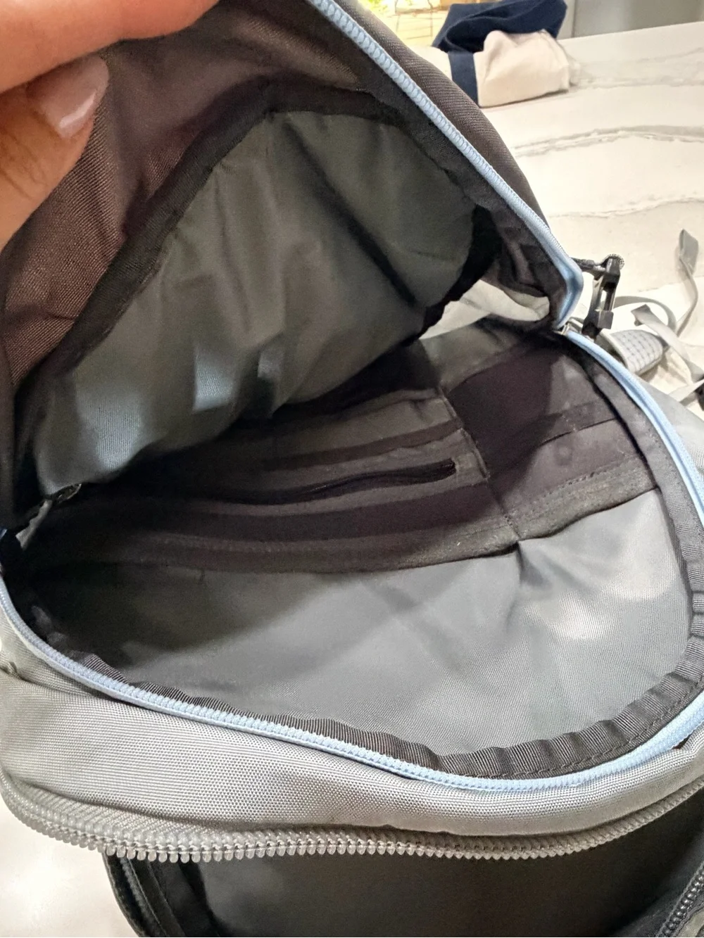 The North Face Borealis Backpack - Light Gray and Charcoal